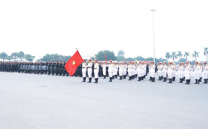 Công an Thành phố Hà Nội diễn tập thực binh khu vực phòng thủ thành phố năm 2019