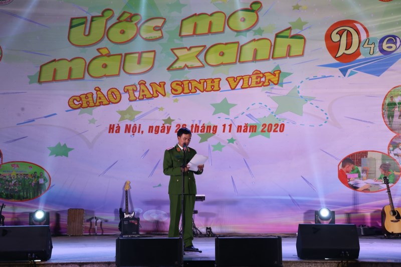 Thiếu tướng Nguyễn Đắc Hoan - Phó Giám đốc Học viện CSND phát biểu chỉ đạo tại chương trình